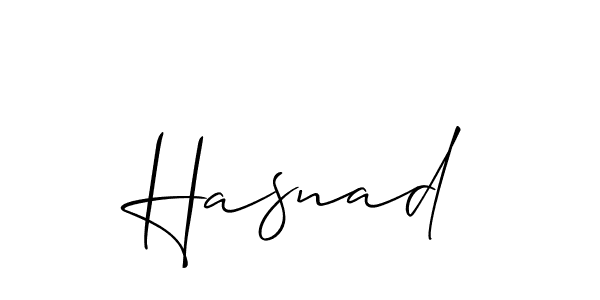 Also we have Hasnad name is the best signature style. Create professional handwritten signature collection using Allison_Script autograph style. Hasnad signature style 2 images and pictures png