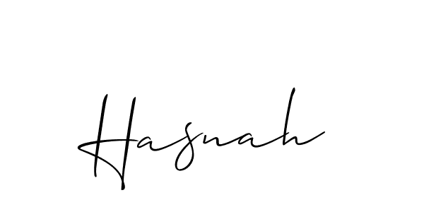 You should practise on your own different ways (Allison_Script) to write your name (Hasnah) in signature. don't let someone else do it for you. Hasnah signature style 2 images and pictures png