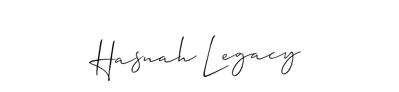 Best and Professional Signature Style for Hasnah Legacy. Allison_Script Best Signature Style Collection. Hasnah Legacy signature style 2 images and pictures png