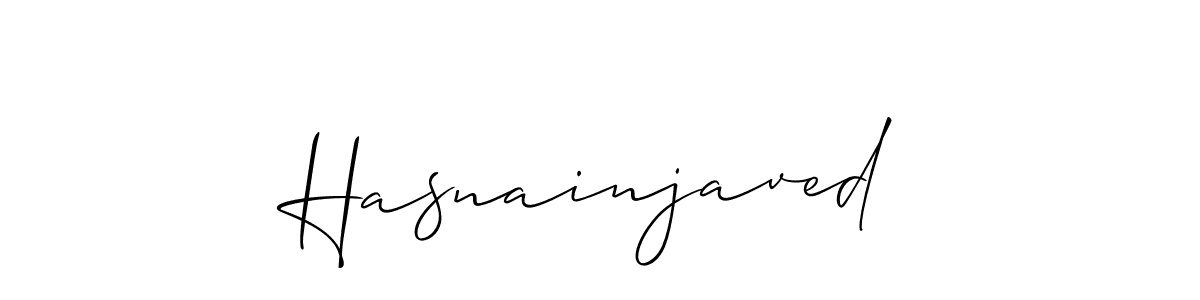 It looks lik you need a new signature style for name Hasnainjaved. Design unique handwritten (Allison_Script) signature with our free signature maker in just a few clicks. Hasnainjaved signature style 2 images and pictures png