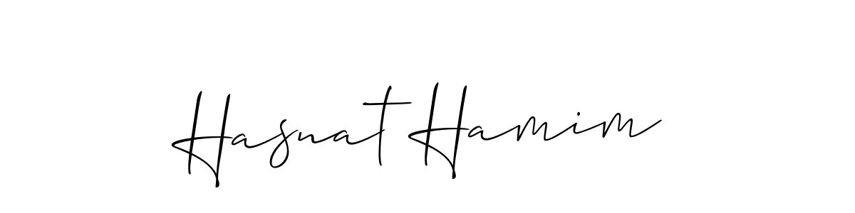 How to make Hasnat Hamim signature? Allison_Script is a professional autograph style. Create handwritten signature for Hasnat Hamim name. Hasnat Hamim signature style 2 images and pictures png