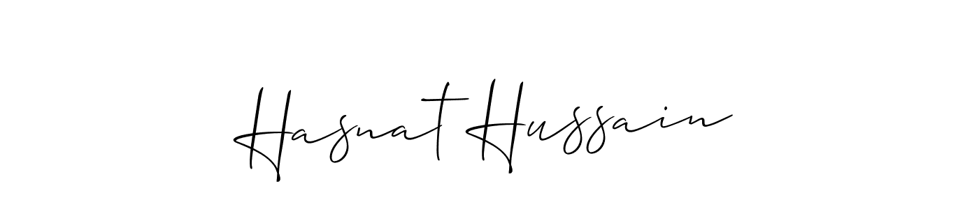 Hasnat Hussain stylish signature style. Best Handwritten Sign (Allison_Script) for my name. Handwritten Signature Collection Ideas for my name Hasnat Hussain. Hasnat Hussain signature style 2 images and pictures png
