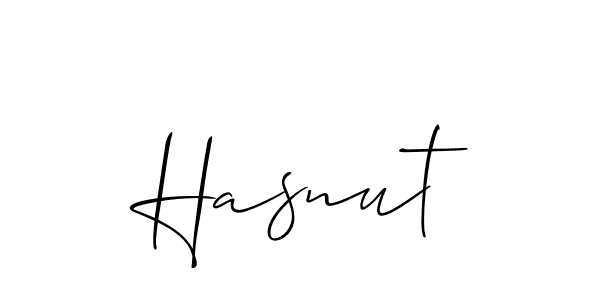 if you are searching for the best signature style for your name Hasnut. so please give up your signature search. here we have designed multiple signature styles  using Allison_Script. Hasnut signature style 2 images and pictures png
