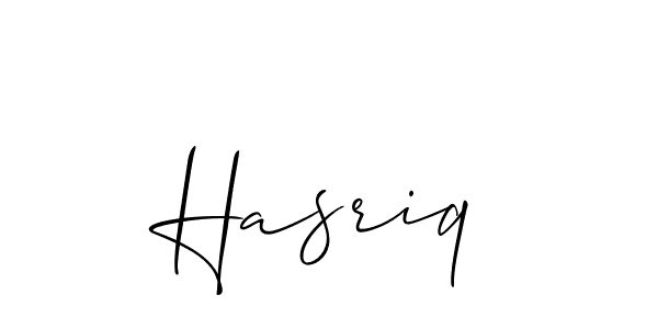 How to Draw Hasriq signature style? Allison_Script is a latest design signature styles for name Hasriq. Hasriq signature style 2 images and pictures png