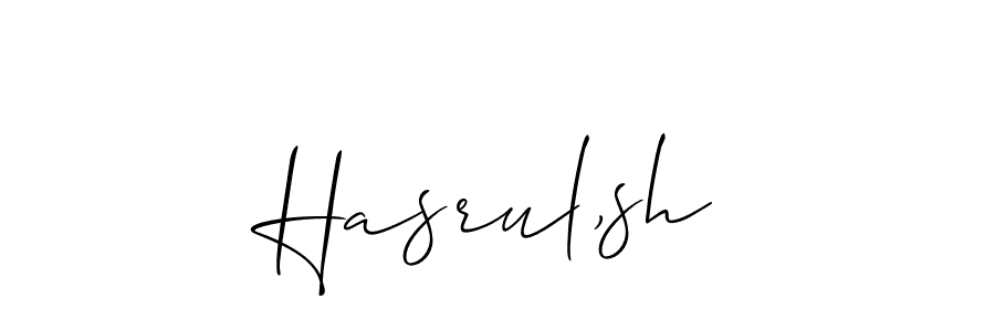 Best and Professional Signature Style for Hasrul,sh. Allison_Script Best Signature Style Collection. Hasrul,sh signature style 2 images and pictures png