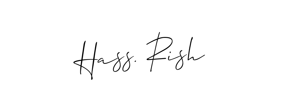 This is the best signature style for the Hass. Rish name. Also you like these signature font (Allison_Script). Mix name signature. Hass. Rish signature style 2 images and pictures png