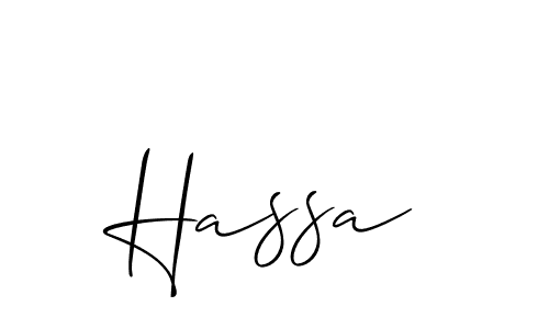 The best way (Allison_Script) to make a short signature is to pick only two or three words in your name. The name Hassa include a total of six letters. For converting this name. Hassa signature style 2 images and pictures png