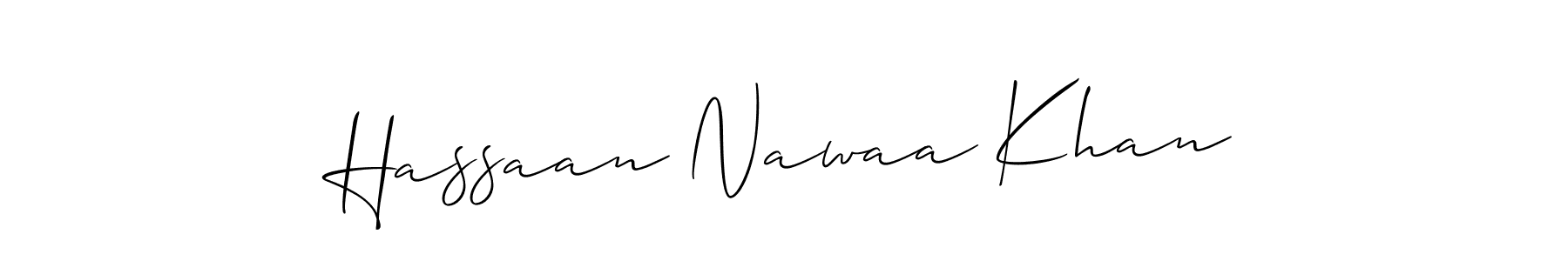 See photos of Hassaan Nawaa Khan official signature by Spectra . Check more albums & portfolios. Read reviews & check more about Allison_Script font. Hassaan Nawaa Khan signature style 2 images and pictures png