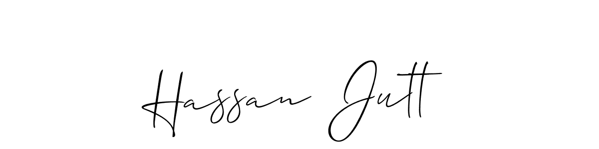 Use a signature maker to create a handwritten signature online. With this signature software, you can design (Allison_Script) your own signature for name Hassan  Jutt. Hassan  Jutt signature style 2 images and pictures png