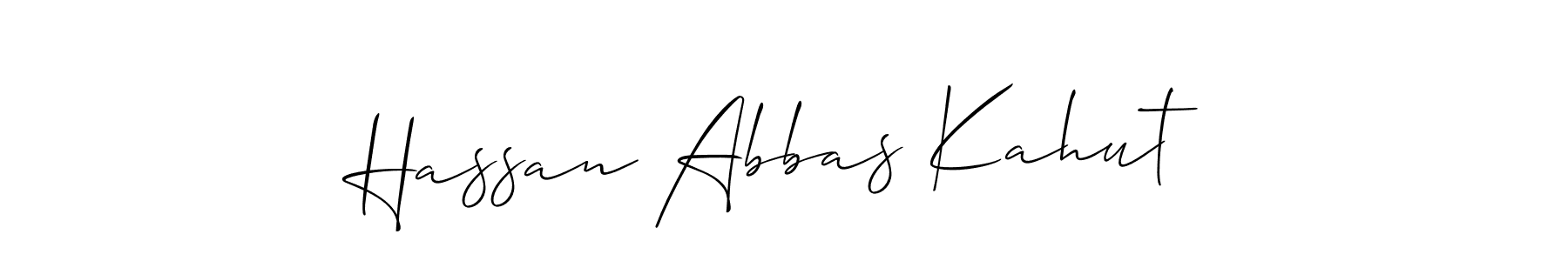 How to Draw Hassan Abbas Kahut signature style? Allison_Script is a latest design signature styles for name Hassan Abbas Kahut. Hassan Abbas Kahut signature style 2 images and pictures png