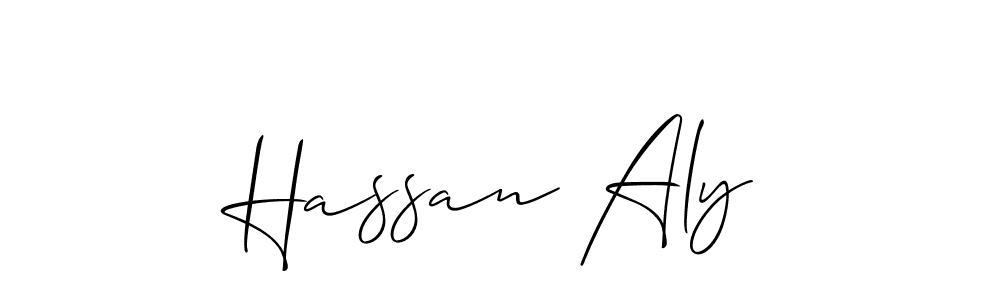 How to Draw Hassan Aly signature style? Allison_Script is a latest design signature styles for name Hassan Aly. Hassan Aly signature style 2 images and pictures png