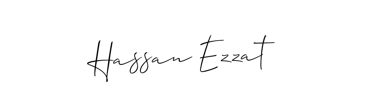 How to make Hassan Ezzat signature? Allison_Script is a professional autograph style. Create handwritten signature for Hassan Ezzat name. Hassan Ezzat signature style 2 images and pictures png