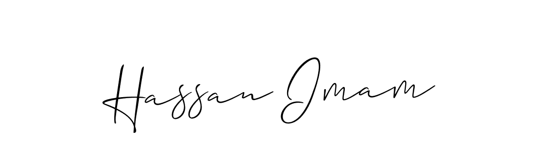 Design your own signature with our free online signature maker. With this signature software, you can create a handwritten (Allison_Script) signature for name Hassan Imam. Hassan Imam signature style 2 images and pictures png