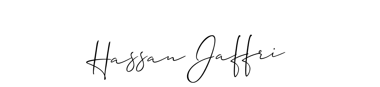 Allison_Script is a professional signature style that is perfect for those who want to add a touch of class to their signature. It is also a great choice for those who want to make their signature more unique. Get Hassan Jaffri name to fancy signature for free. Hassan Jaffri signature style 2 images and pictures png