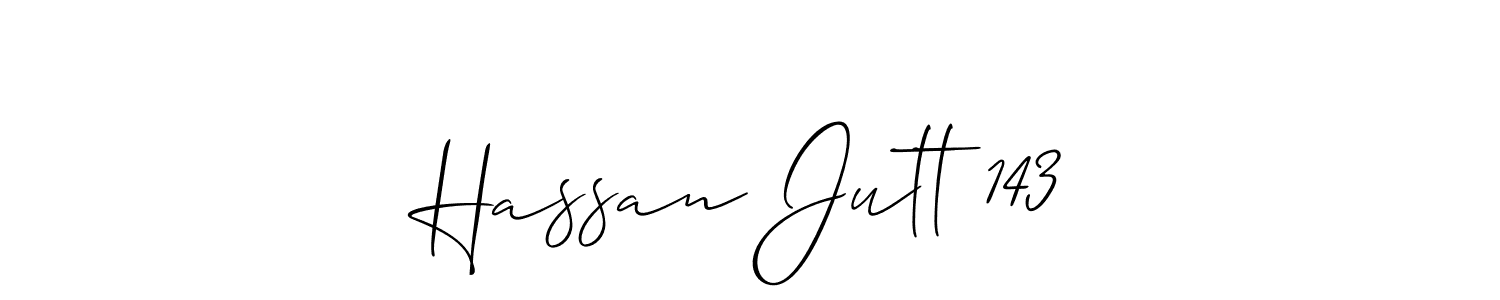 This is the best signature style for the Hassan Jutt 143 name. Also you like these signature font (Allison_Script). Mix name signature. Hassan Jutt 143 signature style 2 images and pictures png