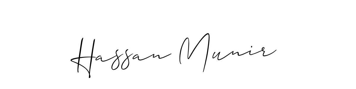 Similarly Allison_Script is the best handwritten signature design. Signature creator online .You can use it as an online autograph creator for name Hassan Munir. Hassan Munir signature style 2 images and pictures png