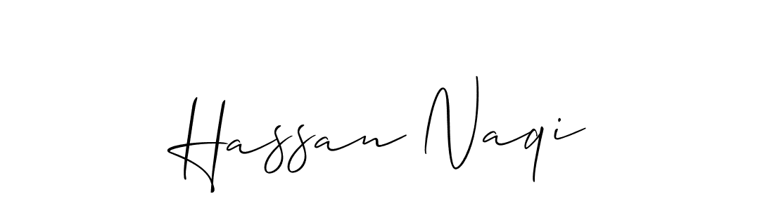 Design your own signature with our free online signature maker. With this signature software, you can create a handwritten (Allison_Script) signature for name Hassan Naqi. Hassan Naqi signature style 2 images and pictures png
