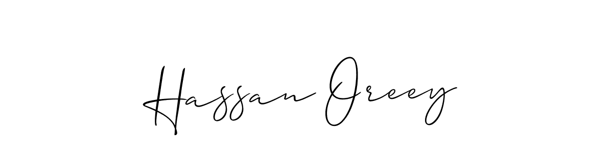 Hassan Oreey stylish signature style. Best Handwritten Sign (Allison_Script) for my name. Handwritten Signature Collection Ideas for my name Hassan Oreey. Hassan Oreey signature style 2 images and pictures png