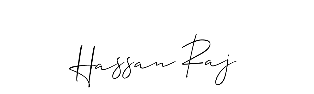 Make a beautiful signature design for name Hassan Raj. With this signature (Allison_Script) style, you can create a handwritten signature for free. Hassan Raj signature style 2 images and pictures png