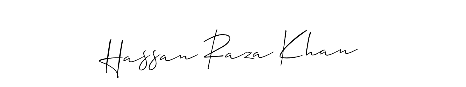 if you are searching for the best signature style for your name Hassan Raza Khan. so please give up your signature search. here we have designed multiple signature styles  using Allison_Script. Hassan Raza Khan signature style 2 images and pictures png