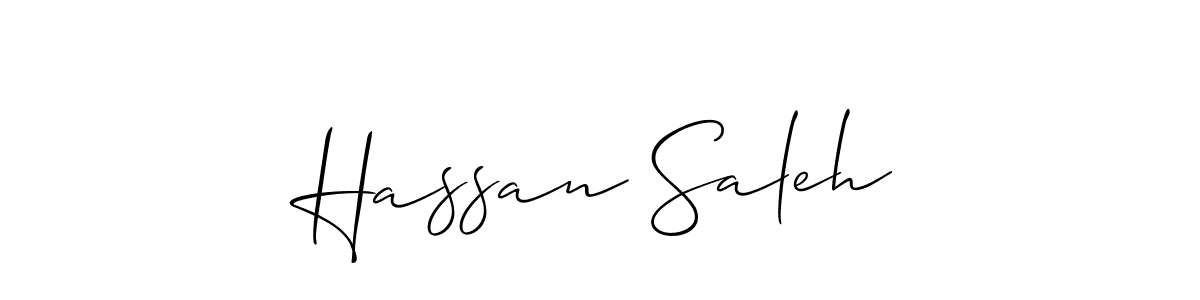 Hassan Saleh stylish signature style. Best Handwritten Sign (Allison_Script) for my name. Handwritten Signature Collection Ideas for my name Hassan Saleh. Hassan Saleh signature style 2 images and pictures png