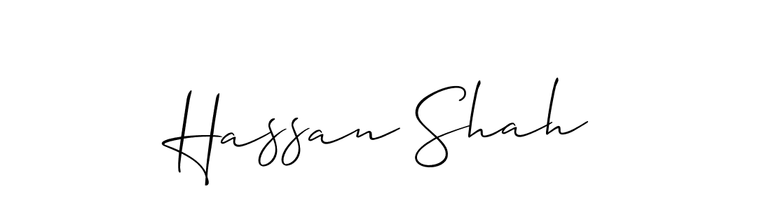 Hassan Shah stylish signature style. Best Handwritten Sign (Allison_Script) for my name. Handwritten Signature Collection Ideas for my name Hassan Shah. Hassan Shah signature style 2 images and pictures png