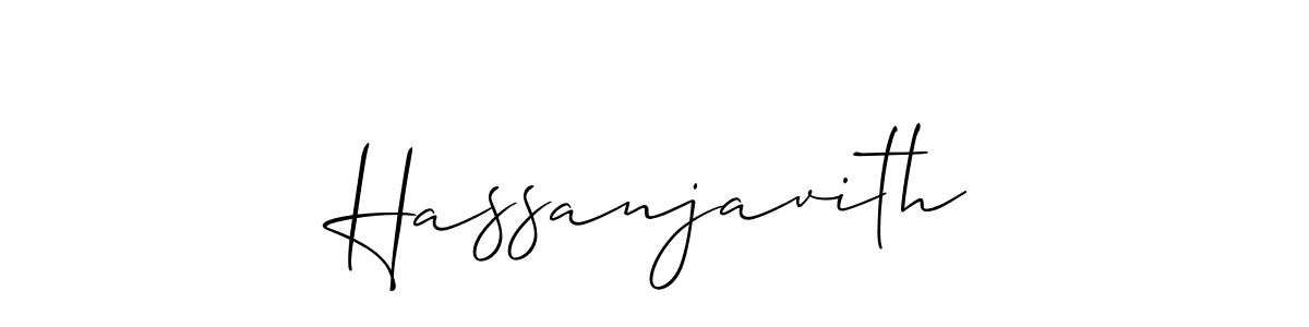 Also we have Hassanjavith name is the best signature style. Create professional handwritten signature collection using Allison_Script autograph style. Hassanjavith signature style 2 images and pictures png