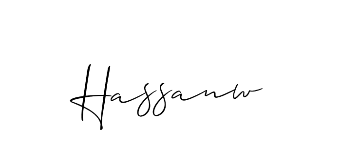 Also You can easily find your signature by using the search form. We will create Hassanw name handwritten signature images for you free of cost using Allison_Script sign style. Hassanw signature style 2 images and pictures png