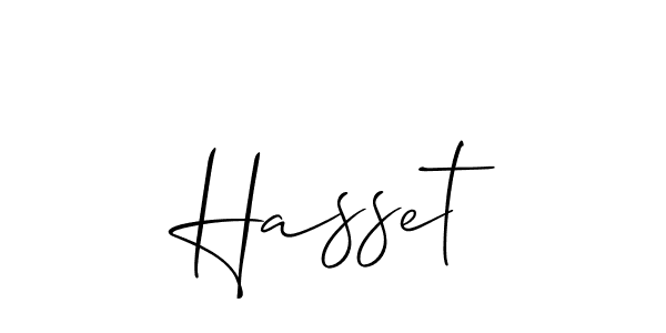 How to make Hasset name signature. Use Allison_Script style for creating short signs online. This is the latest handwritten sign. Hasset signature style 2 images and pictures png