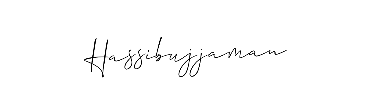 Similarly Allison_Script is the best handwritten signature design. Signature creator online .You can use it as an online autograph creator for name Hassibujjaman. Hassibujjaman signature style 2 images and pictures png