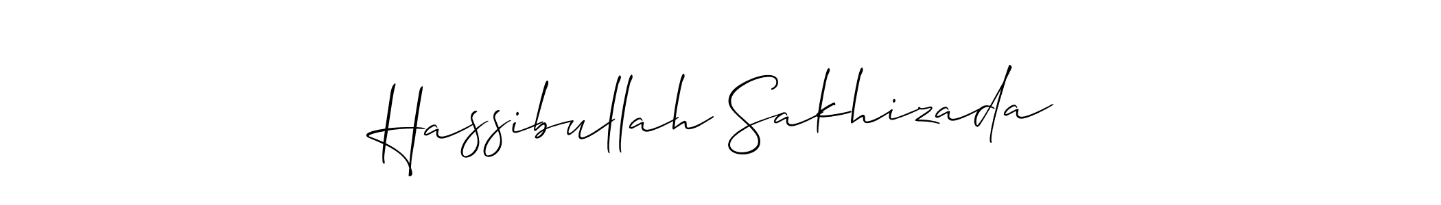 Design your own signature with our free online signature maker. With this signature software, you can create a handwritten (Allison_Script) signature for name Hassibullah Sakhizada. Hassibullah Sakhizada signature style 2 images and pictures png