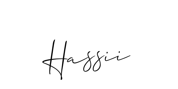 How to Draw Hassii signature style? Allison_Script is a latest design signature styles for name Hassii. Hassii signature style 2 images and pictures png