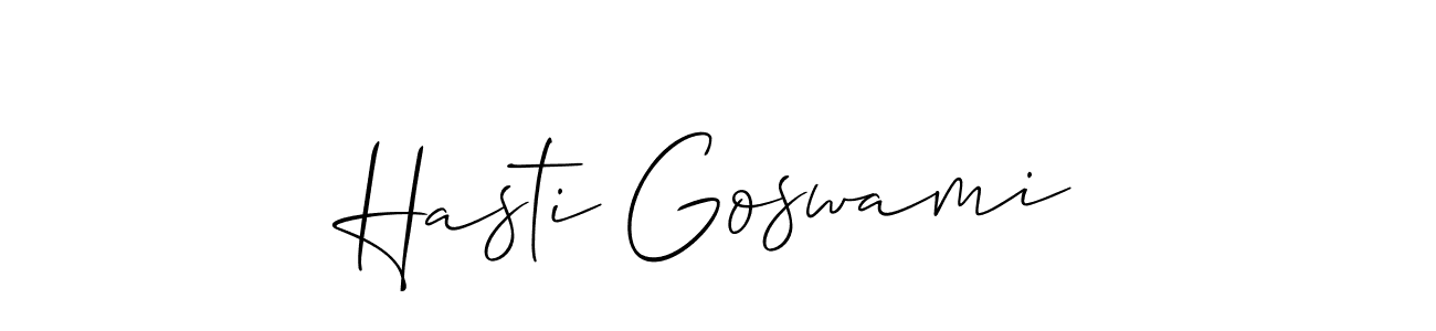 Also You can easily find your signature by using the search form. We will create Hasti Goswami name handwritten signature images for you free of cost using Allison_Script sign style. Hasti Goswami signature style 2 images and pictures png