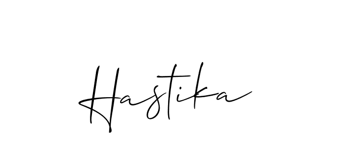 Also You can easily find your signature by using the search form. We will create Hastika name handwritten signature images for you free of cost using Allison_Script sign style. Hastika signature style 2 images and pictures png