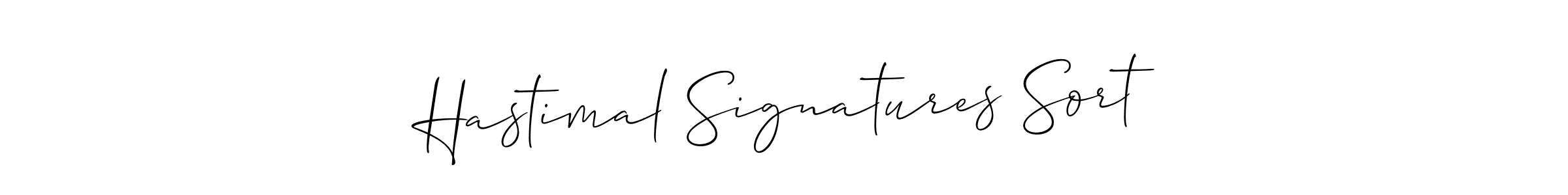 Design your own signature with our free online signature maker. With this signature software, you can create a handwritten (Allison_Script) signature for name Hastimal Signatures Sort. Hastimal Signatures Sort signature style 2 images and pictures png