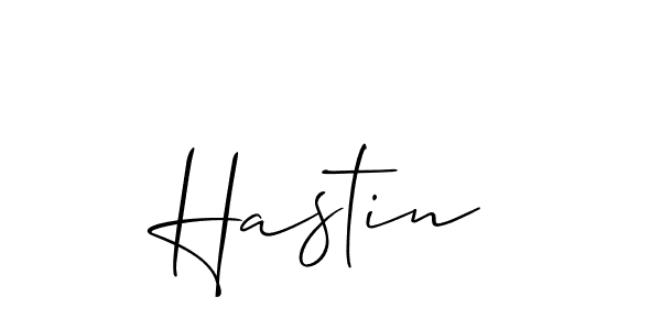 How to Draw Hastin signature style? Allison_Script is a latest design signature styles for name Hastin. Hastin signature style 2 images and pictures png