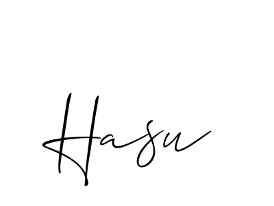 Also we have Hasu name is the best signature style. Create professional handwritten signature collection using Allison_Script autograph style. Hasu signature style 2 images and pictures png