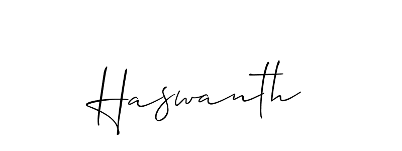 Allison_Script is a professional signature style that is perfect for those who want to add a touch of class to their signature. It is also a great choice for those who want to make their signature more unique. Get Haswanth name to fancy signature for free. Haswanth signature style 2 images and pictures png