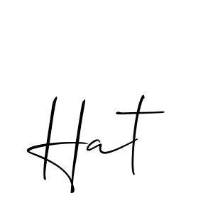 How to Draw Hat signature style? Allison_Script is a latest design signature styles for name Hat. Hat signature style 2 images and pictures png