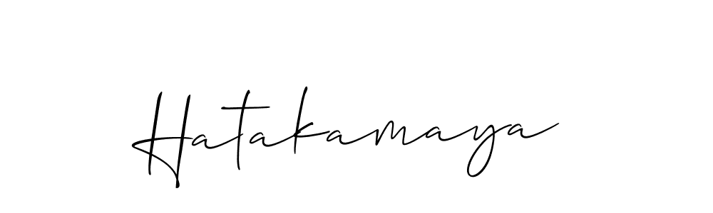 Once you've used our free online signature maker to create your best signature Allison_Script style, it's time to enjoy all of the benefits that Hatakamaya name signing documents. Hatakamaya signature style 2 images and pictures png