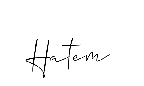 Best and Professional Signature Style for Hatem. Allison_Script Best Signature Style Collection. Hatem signature style 2 images and pictures png