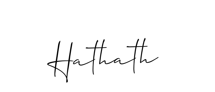 Make a beautiful signature design for name Hathath. With this signature (Allison_Script) style, you can create a handwritten signature for free. Hathath signature style 2 images and pictures png