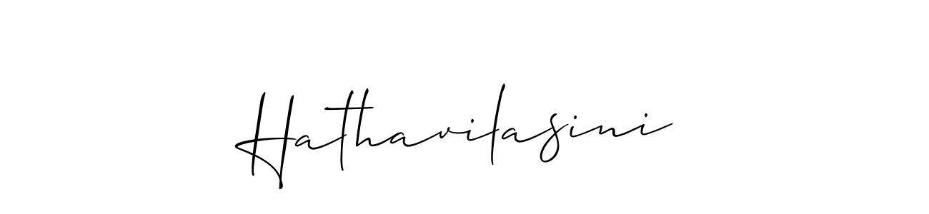 Similarly Allison_Script is the best handwritten signature design. Signature creator online .You can use it as an online autograph creator for name Hathavilasini. Hathavilasini signature style 2 images and pictures png