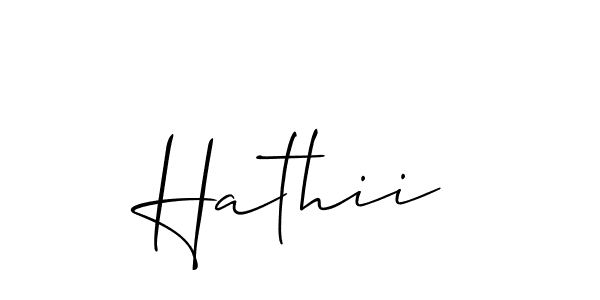 Make a beautiful signature design for name Hathii. Use this online signature maker to create a handwritten signature for free. Hathii signature style 2 images and pictures png