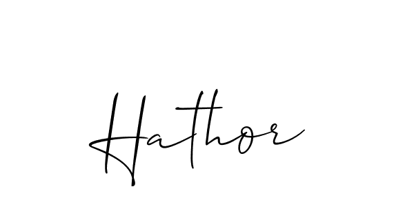 Also we have Hathor name is the best signature style. Create professional handwritten signature collection using Allison_Script autograph style. Hathor signature style 2 images and pictures png
