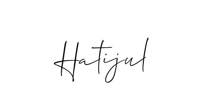 Make a beautiful signature design for name Hatijul. Use this online signature maker to create a handwritten signature for free. Hatijul signature style 2 images and pictures png