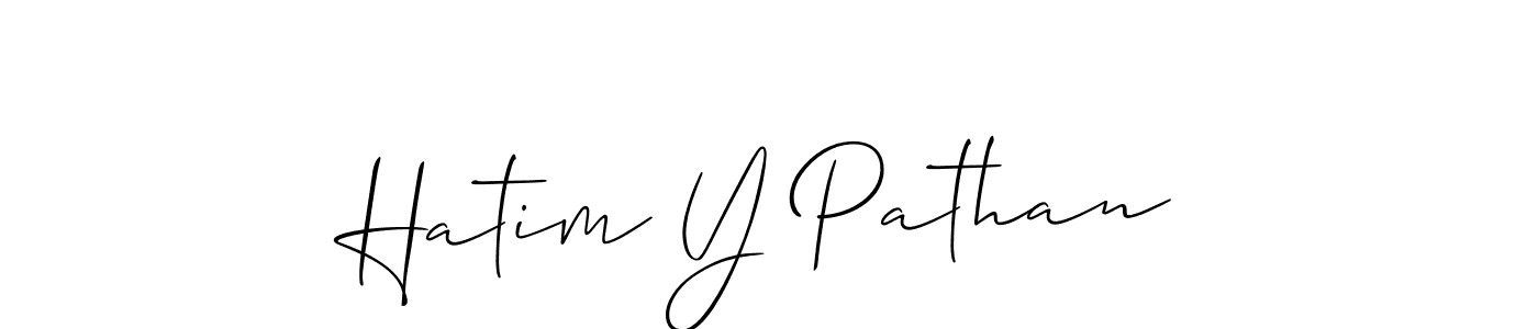 This is the best signature style for the Hatim Y Pathan name. Also you like these signature font (Allison_Script). Mix name signature. Hatim Y Pathan signature style 2 images and pictures png