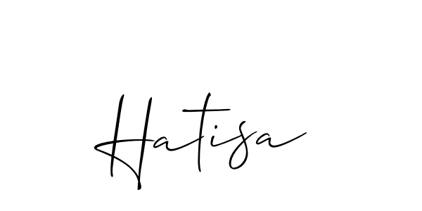 Allison_Script is a professional signature style that is perfect for those who want to add a touch of class to their signature. It is also a great choice for those who want to make their signature more unique. Get Hatisa name to fancy signature for free. Hatisa signature style 2 images and pictures png