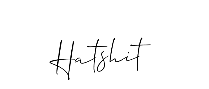 Also You can easily find your signature by using the search form. We will create Hatshit name handwritten signature images for you free of cost using Allison_Script sign style. Hatshit signature style 2 images and pictures png