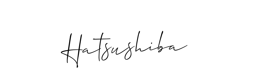Also we have Hatsushiba name is the best signature style. Create professional handwritten signature collection using Allison_Script autograph style. Hatsushiba signature style 2 images and pictures png